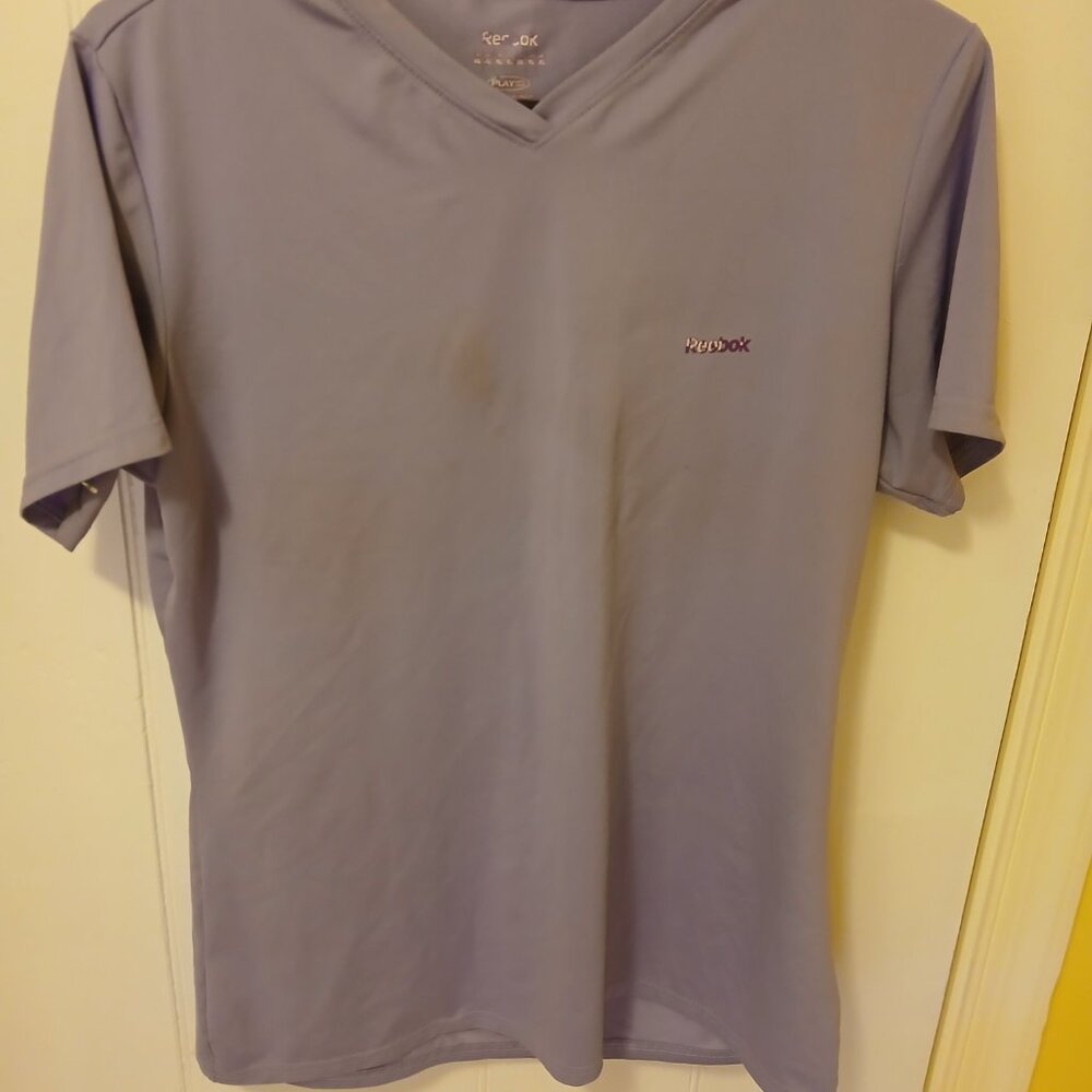 Purple Reebok Short Sleeve Athletic Shirt, Women's XL